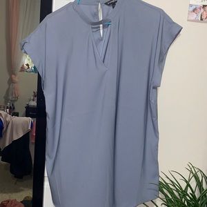 Slate blue / grey blouse top - worn only a few times